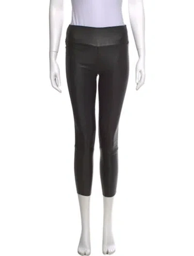 Pre-owned Sprwmn Lamb Leather Skinny Leg Pants In Black