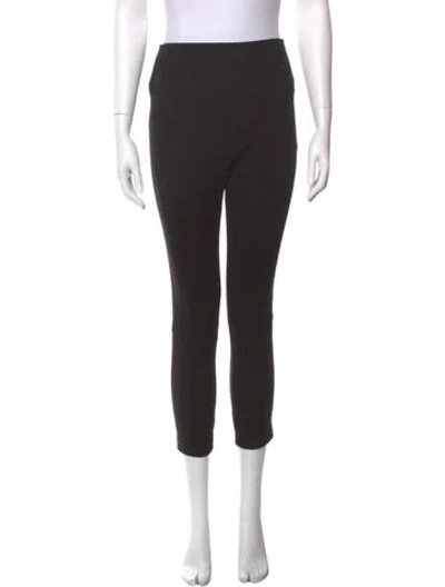 Pre-owned Sprwmn Lamb Leather Skinny Leg Pants In Black