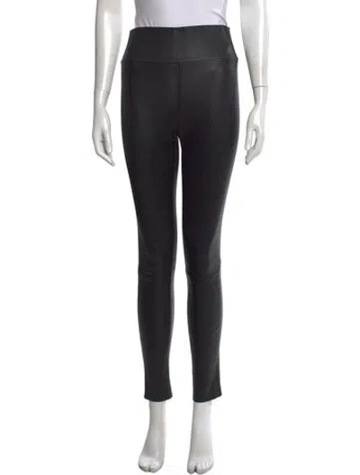 Pre-owned Sprwmn Lamb Leather Skinny Leg Pants In Black