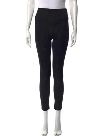 Pre-owned Sprwmn Lamb Leather Skinny Leg Pants In Black