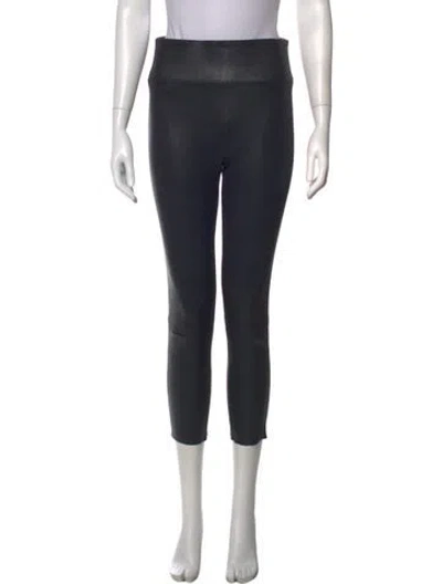 Pre-owned Sprwmn Lamb Leather Skinny Leg Pants In Black