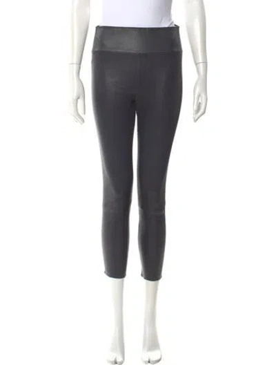 Pre-owned Sprwmn Lamb Leather Skinny Leg Pants In Grey