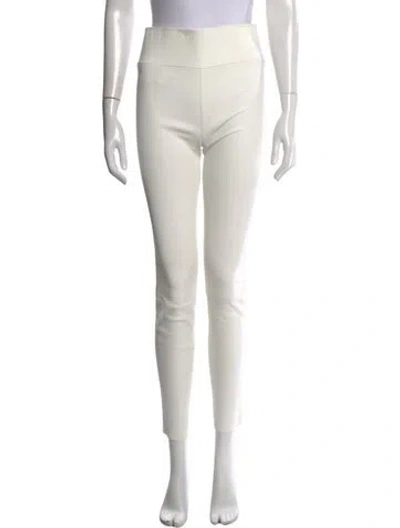 Pre-owned Sprwmn Lamb Leather Skinny Leg Pants In Neutrals