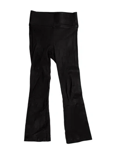 Pre-owned Sprwmn Lamb Leather Straight Leg Pants In Black