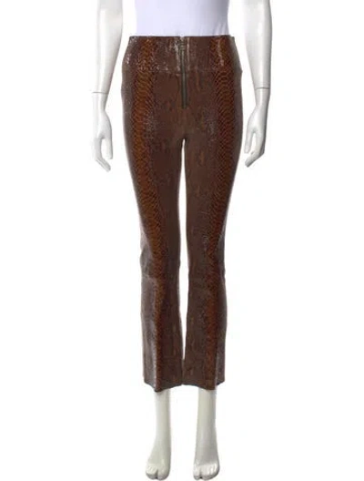 Pre-owned Sprwmn Lamb Leather Straight Leg Pants In Multicolor