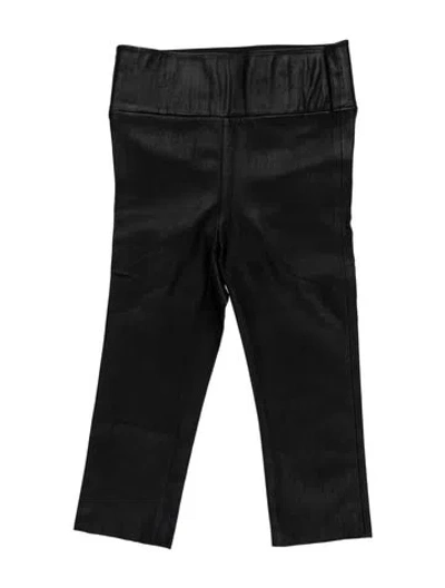 Pre-owned Sprwmn Lamb Leather Straight Leg Pants W/ Tags In Black