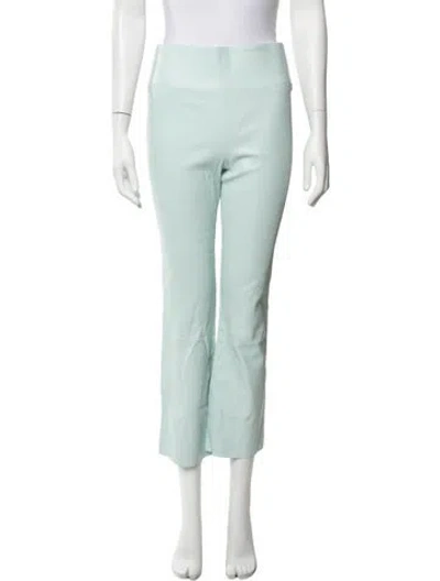 Pre-owned Sprwmn Lamb Leather Straight Leg Pants W/ Tags In Green