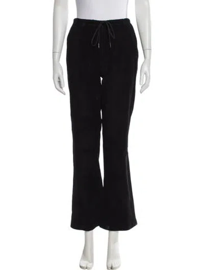 Pre-owned Sprwmn Lamb Leather Wide Leg Pants In Black