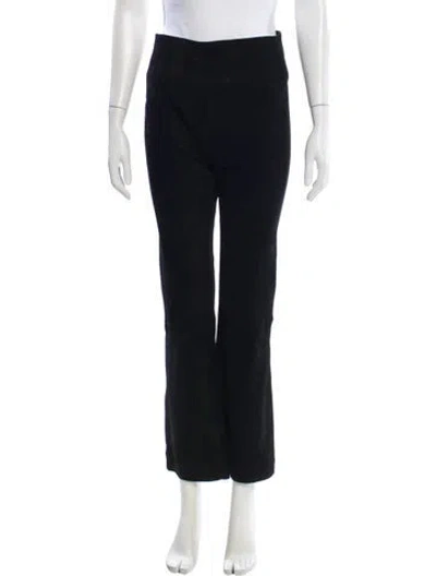 Pre-owned Sprwmn Lamb Leather Wide Leg Pants In Black