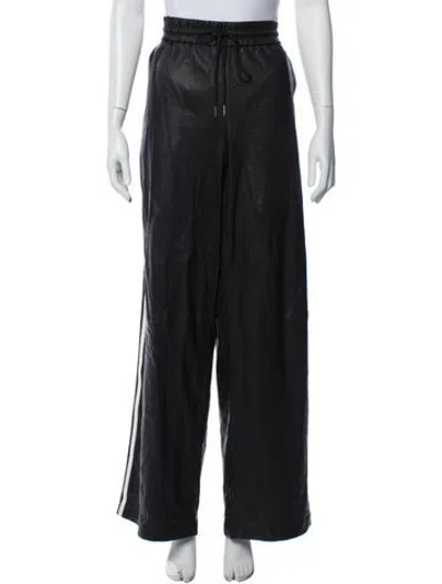 Pre-owned Sprwmn Lamb Leather Wide Leg Pants In Blue