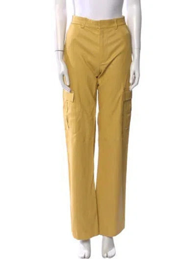 Pre-owned Sprwmn Lamb Leather Wide Leg Pants In Neutral