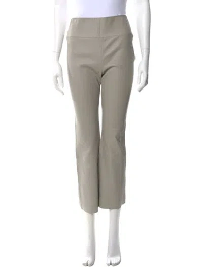 Pre-owned Sprwmn Lamb Leather Wide Leg Pants In Neutral