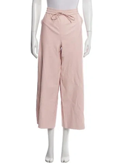Pre-owned Sprwmn Lamb Leather Wide Leg Pants In Pink