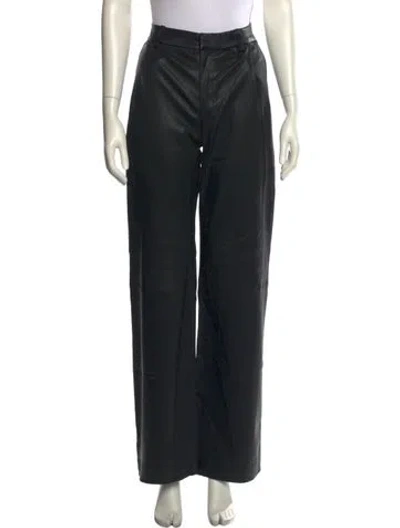 Pre-owned Sprwmn Lamb Leather Wide Leg Pants W/ Tags In Black