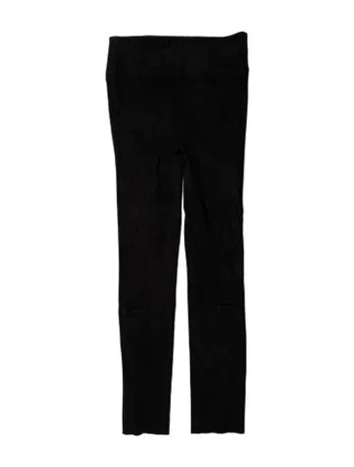 Pre-owned Sprwmn Lambskin Skinny Leg Pants In Black