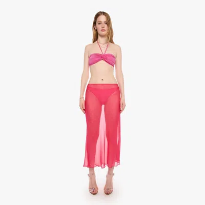 Sprwmn Lara Midi Skirt Hot In Pink
