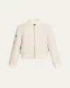 Sprwmn Leather Classic Bomber Jacket In Neutral