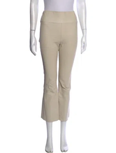 Pre-owned Sprwmn Leather Flared Pants In Neutral