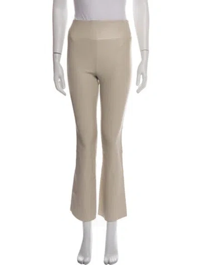 Pre-owned Sprwmn Leather Flared Pants In Neutrals