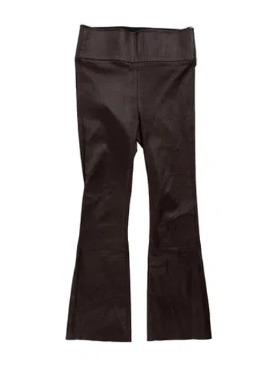Pre-owned Sprwmn Leather Flared Pants W/ Tags In Brown