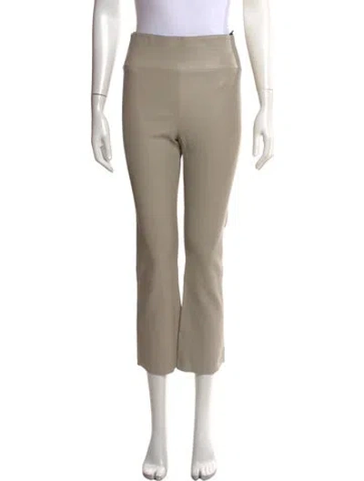 Pre-owned Sprwmn Leather Flared Pants W/ Tags In Grey
