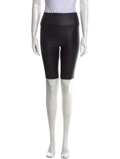 Pre-owned Sprwmn Leather Knee-length Shorts In Black