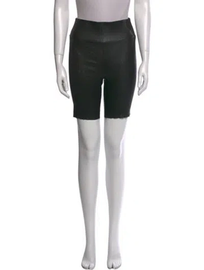 Pre-owned Sprwmn Leather Knee-length Shorts In Black