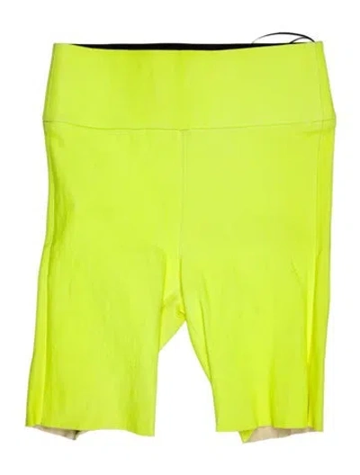 Pre-owned Sprwmn Leather Knee-length Shorts In Yellow