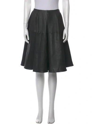 Pre-owned Sprwmn Leather Knee-length Skirt