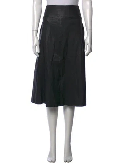 Pre-owned Sprwmn Leather Midi Length Skirt