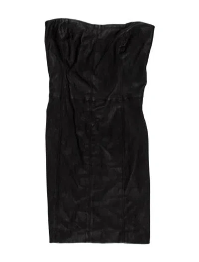 Pre-owned Sprwmn Leather Mini Dress In Multicolor