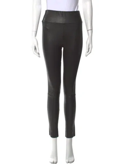 Pre-owned Sprwmn Leather Pants In Black