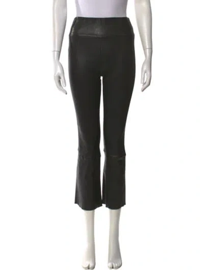 Pre-owned Sprwmn Leather Skinny Leg Pants In Black