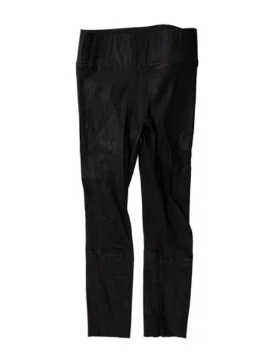 Pre-owned Sprwmn Leather Skinny Leg Pants In Black