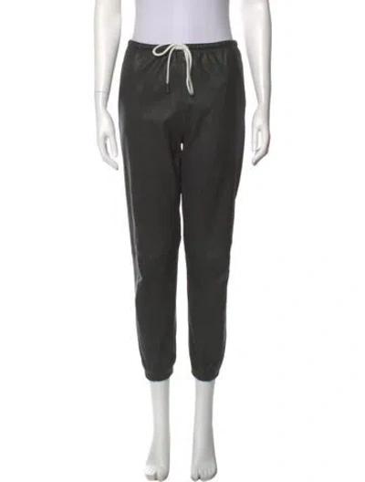 Pre-owned Sprwmn Leather Skinny Leg Pants In Black