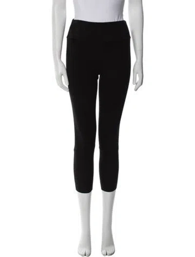 Pre-owned Sprwmn Leather Skinny Leg Pants In Black