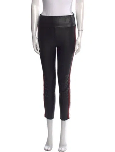 Pre-owned Sprwmn Leather Skinny Leg Pants In Black