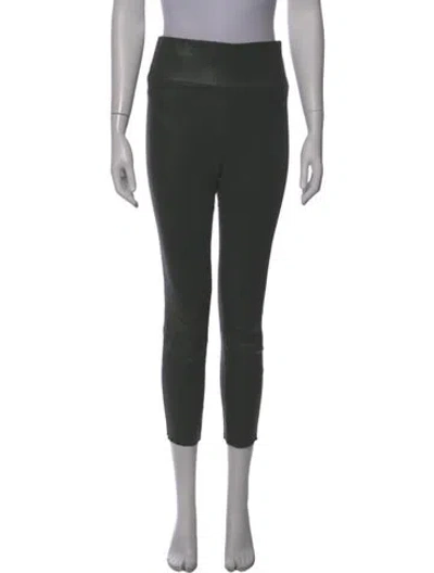 Pre-owned Sprwmn Leather Skinny Leg Pants In Black