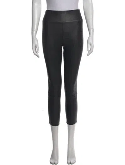 Pre-owned Sprwmn Leather Skinny Leg Pants In Black