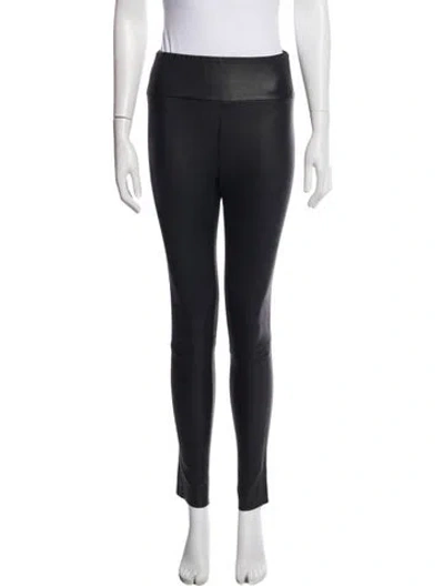 Pre-owned Sprwmn Leather Skinny Leg Pants In Blue