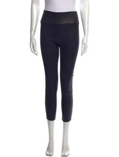 Pre-owned Sprwmn Leather Skinny Leg Pants In Blue