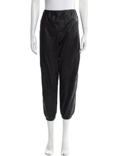 Pre-owned Sprwmn Leather Skinny Leg Pants In Gray