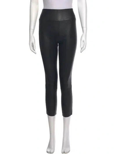 Pre-owned Sprwmn Leather Skinny Leg Pants In Gray