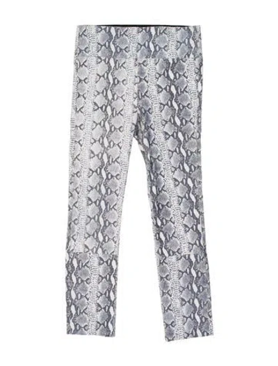 Pre-owned Sprwmn Leather Skinny Leg Pants In Gray