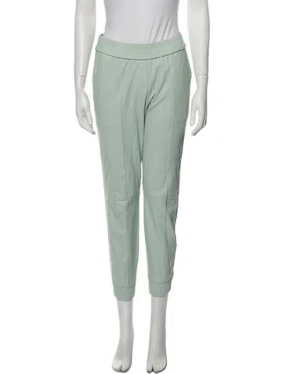 Pre-owned Sprwmn Leather Skinny Leg Pants In Green