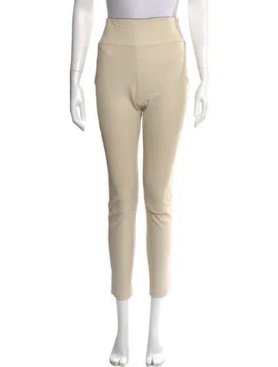 Pre-owned Sprwmn Leather Skinny Leg Pants In Neutral