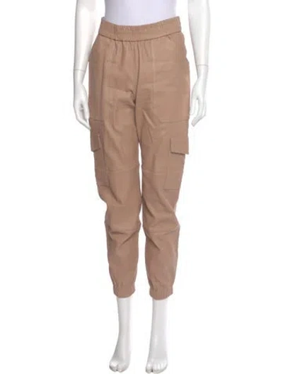 Pre-owned Sprwmn Leather Skinny Leg Pants In Neutral