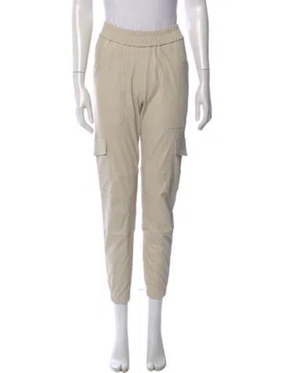 Pre-owned Sprwmn Leather Skinny Leg Pants In Neutral