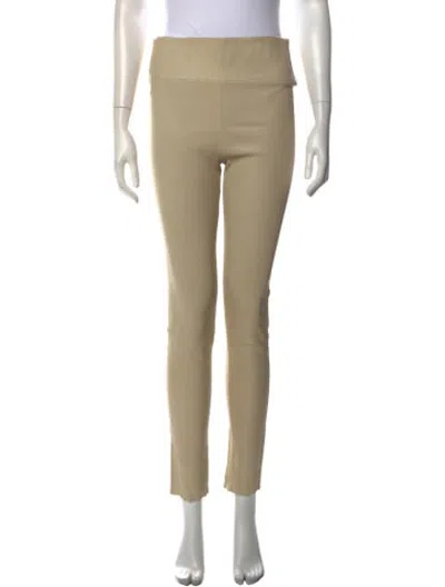 Pre-owned Sprwmn Leather Skinny Leg Pants In Neutrals