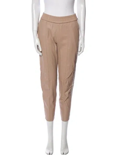 Pre-owned Sprwmn Leather Skinny Leg Pants In Pink